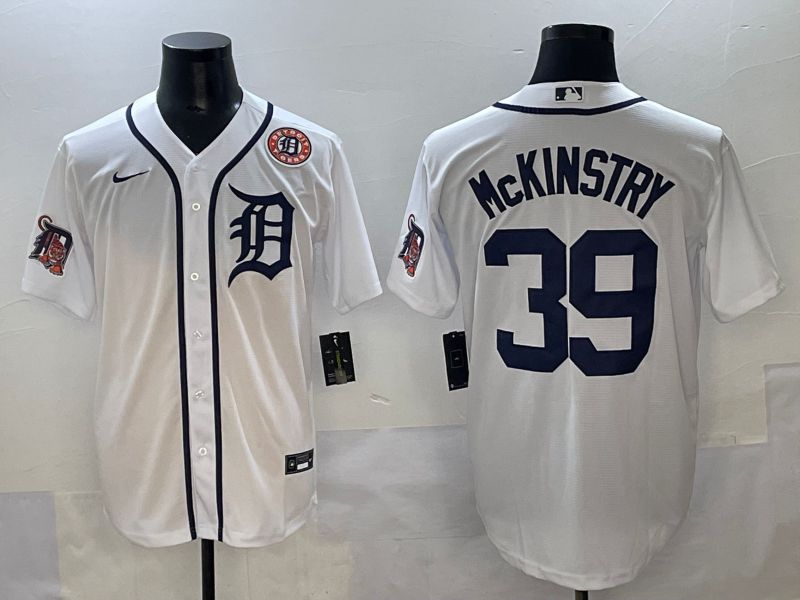 Men 2025 Detroit Tigers #39 Mckinstry White Game Nike MLB Jersey style 6